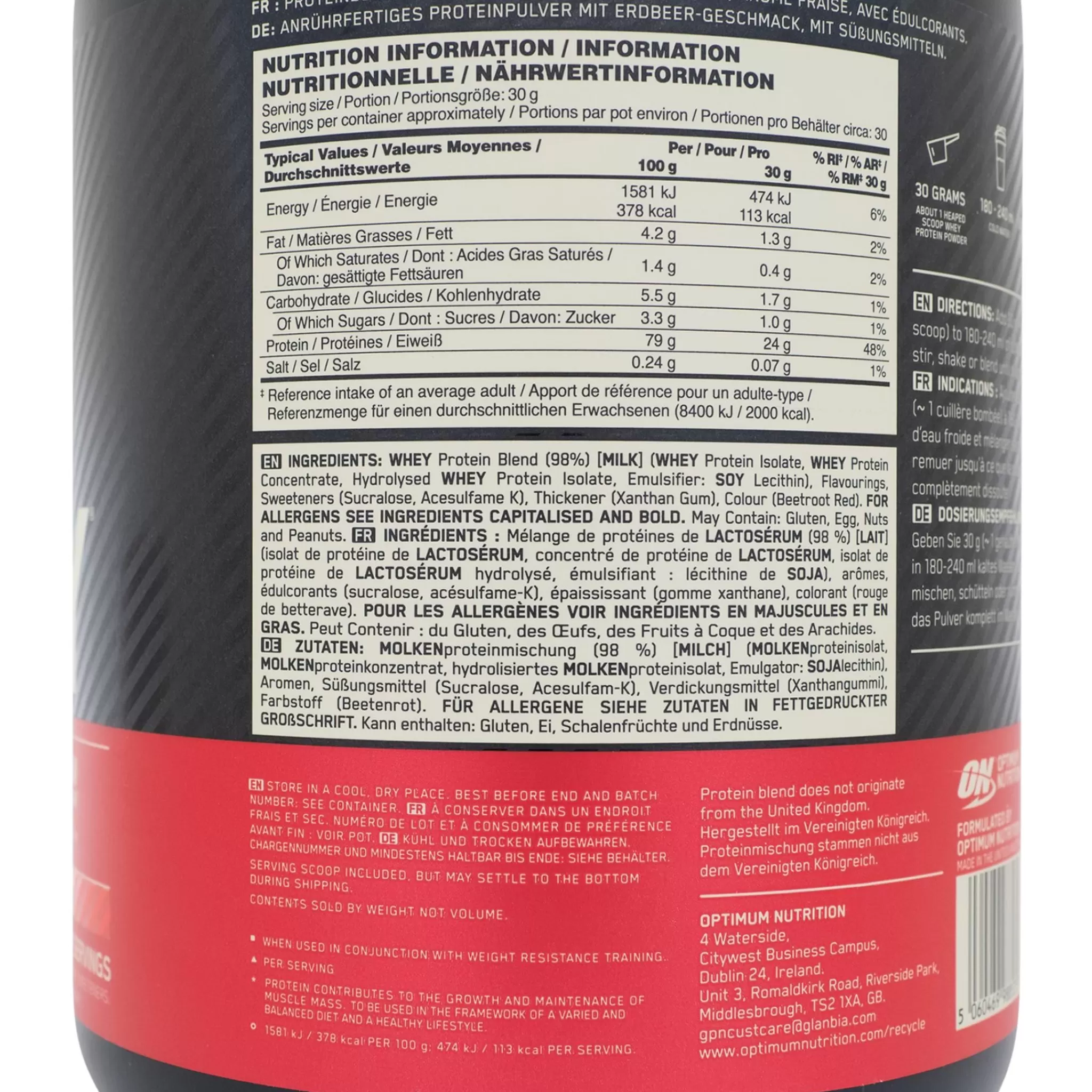 Shop Optimum Nutrition 100 % Whey Gold Standard 908 G, Myseprotein
