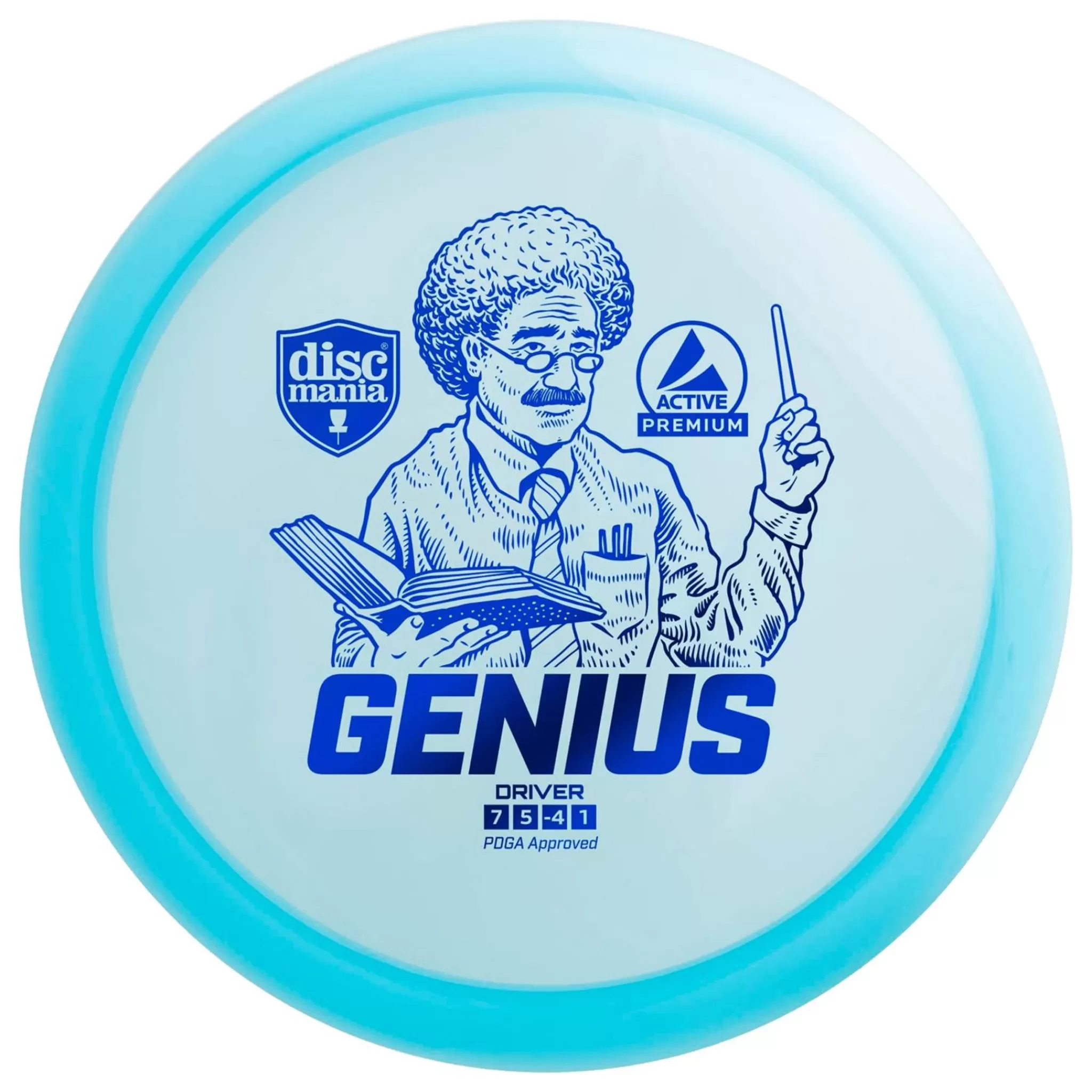 Best Sale DISCMANIA Active Premium Driver Genius Blue, Driver Frisbeegolf