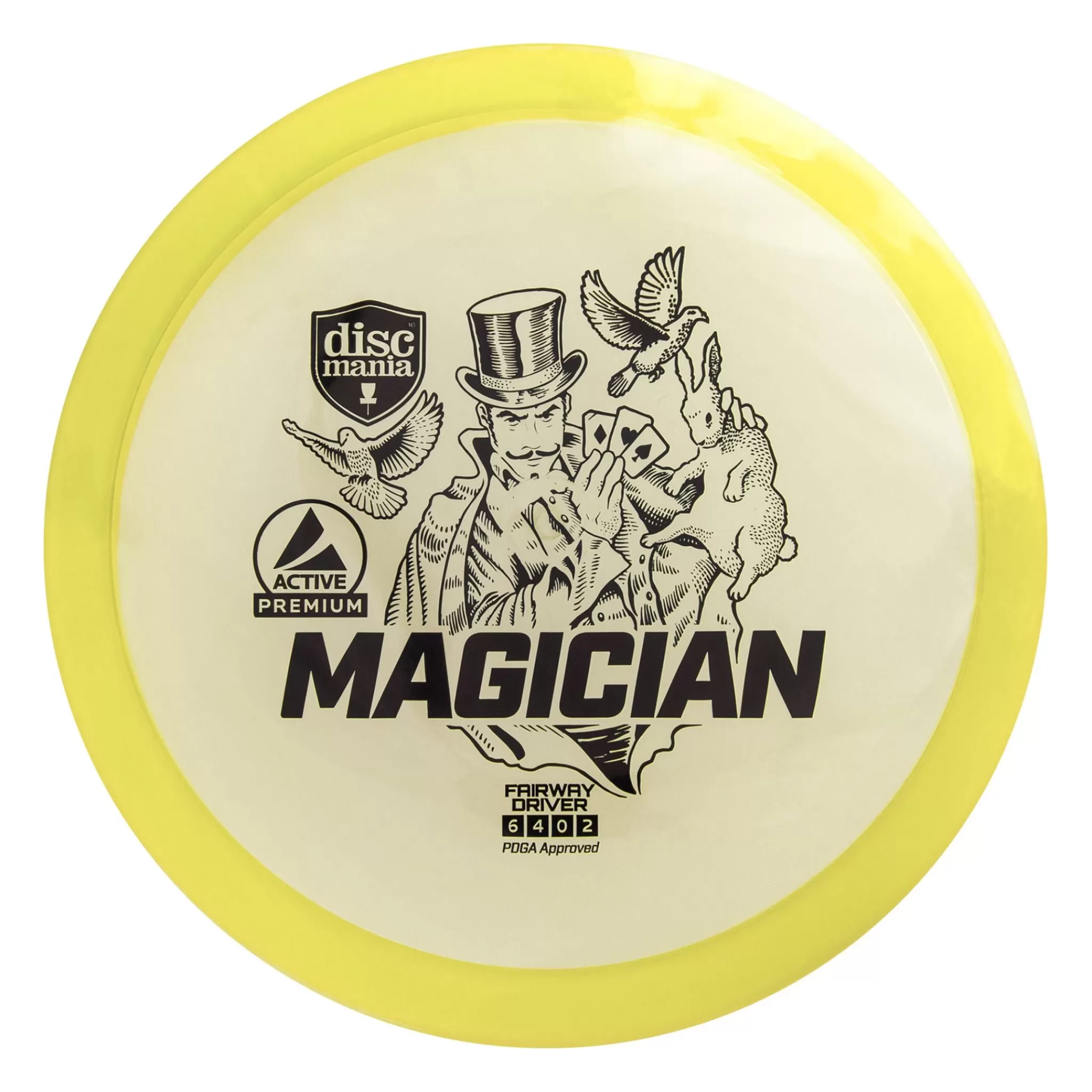Flash Sale DISCMANIA Active Premium Driver Magician Yellow, Driver Frisbeegolf