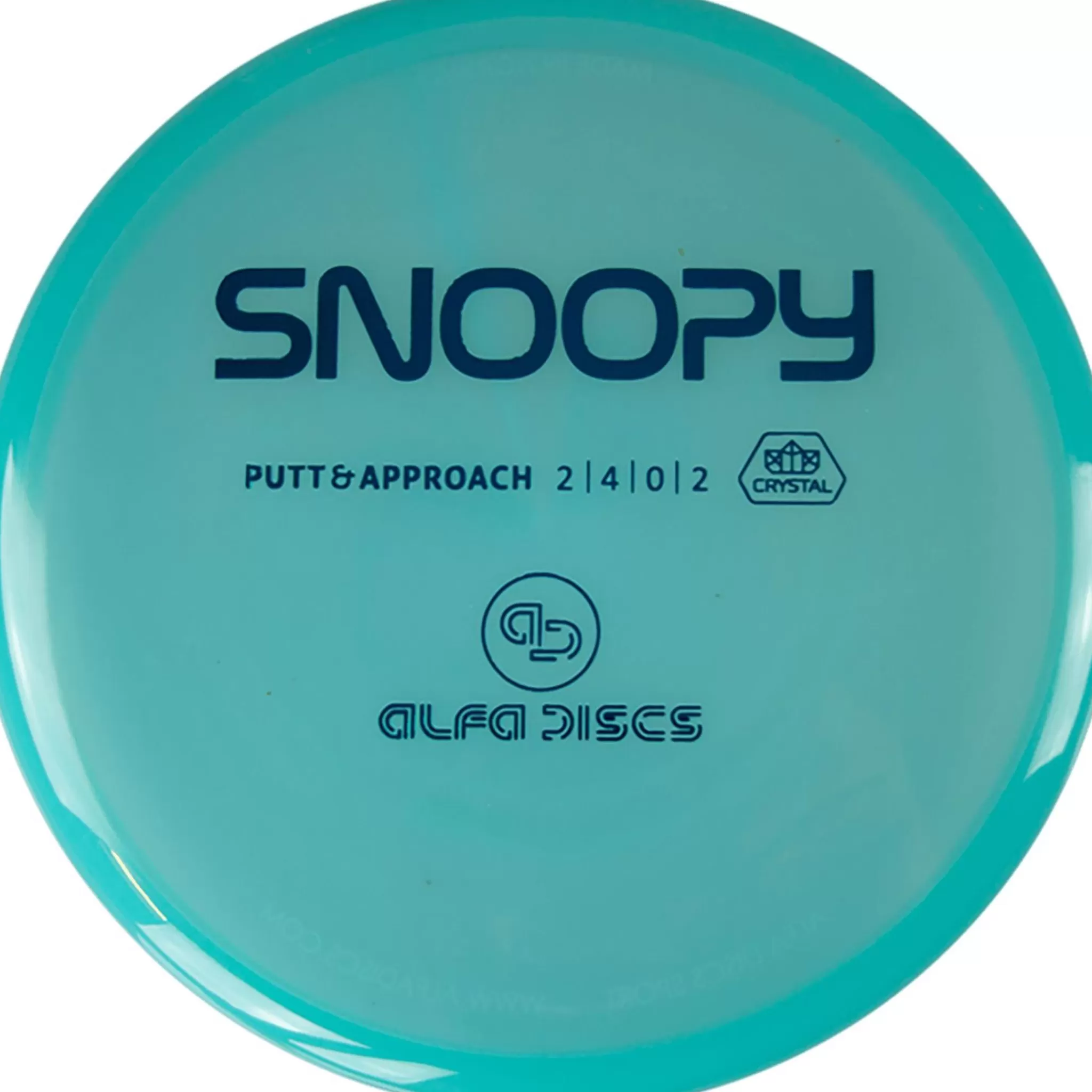 Flash Sale ALFA DISC Crystal Line Putter Snoopy, Putter Frisbeegolf