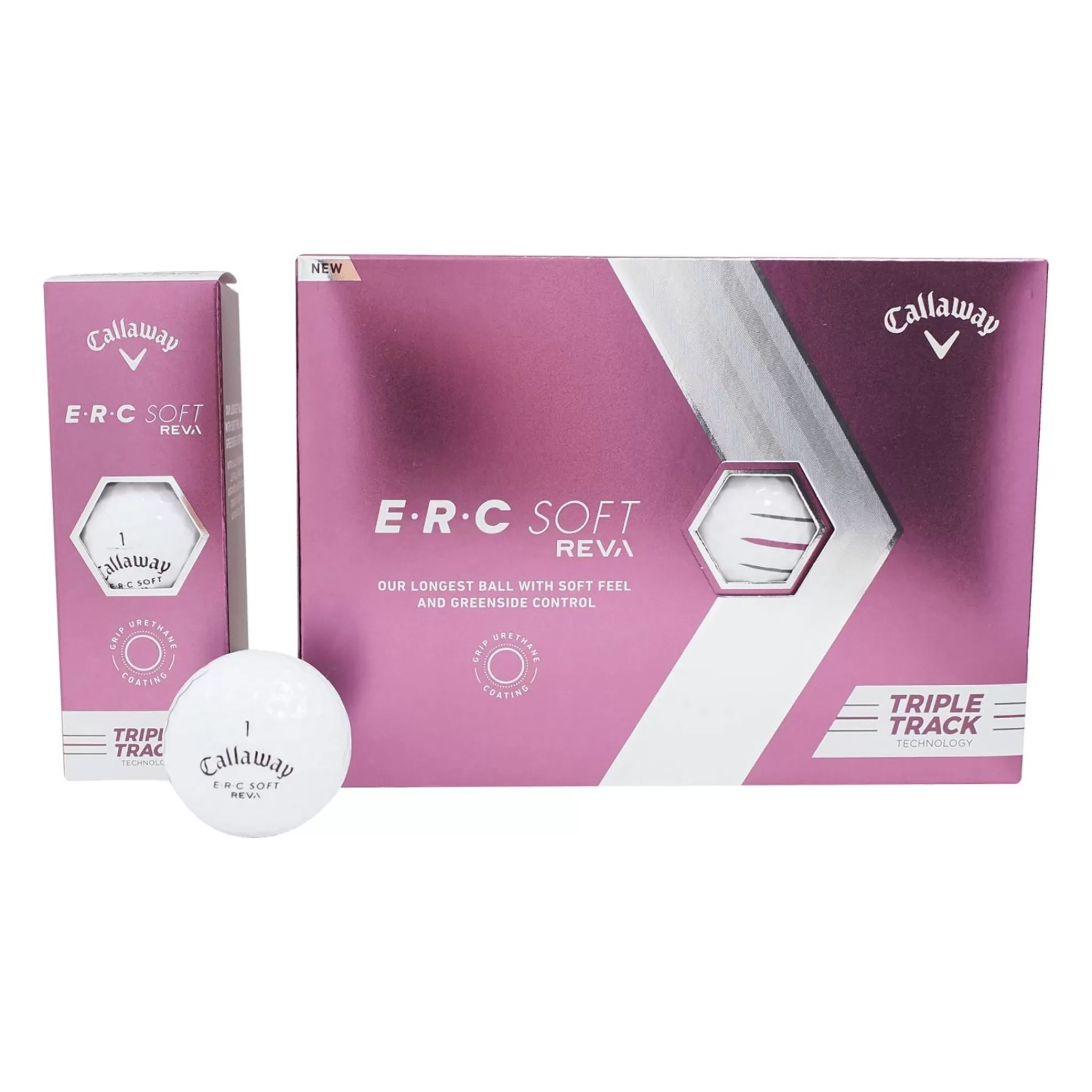 Cheap callaway Erc Soft Reva 23 Triple Track, Golfball