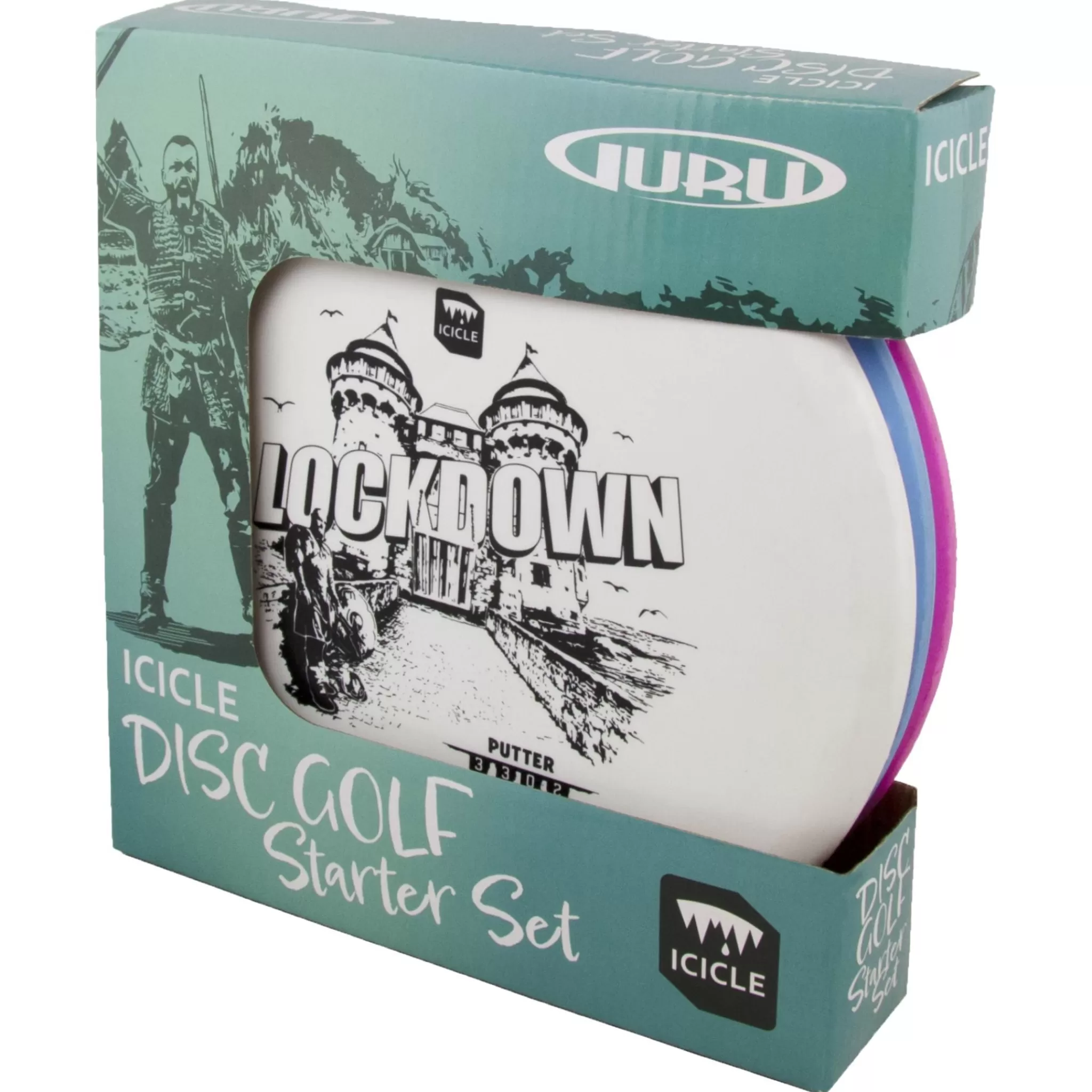 Clearance guru Icicle Disc Golf Starter Set, Sett Frisbeegolf
