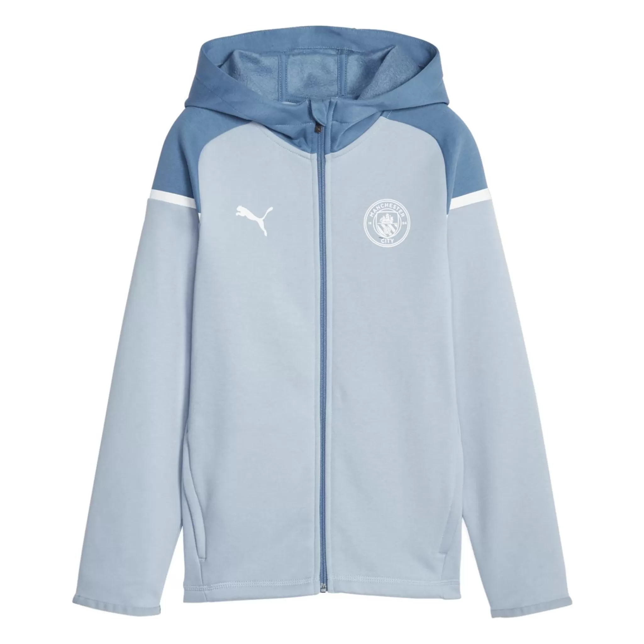 Store puma Manchester City Casuals Hooded Jacket, Supporter-Hettejakke, Junior