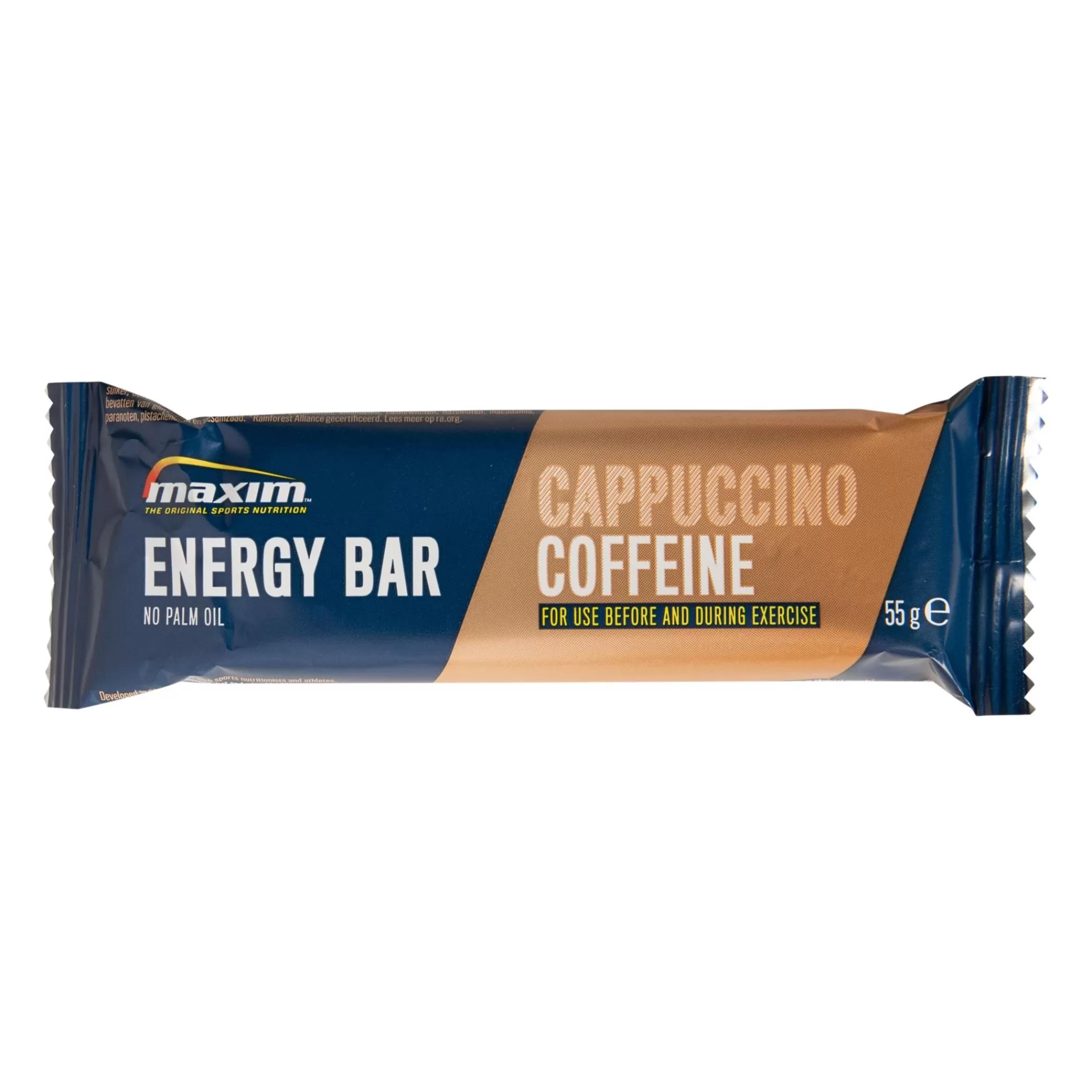 Flash Sale maxim Energy Bar 55G Cappuccino Caffeine, Energibar