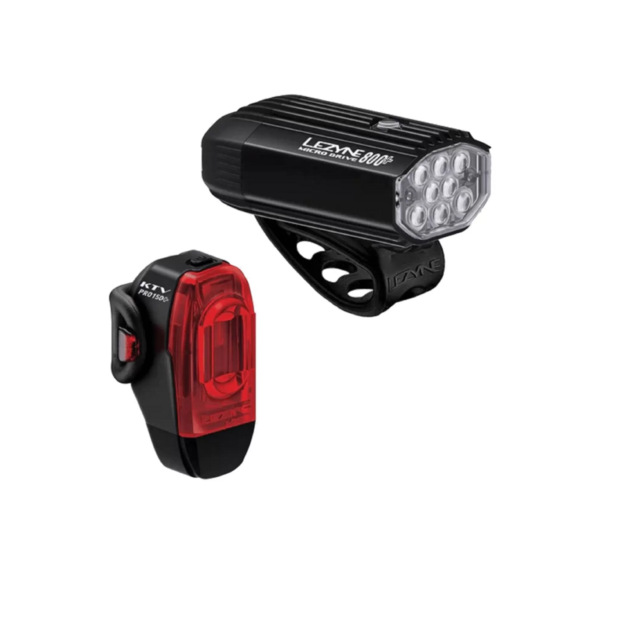 Clearance LEZYNE Micro Drive 800+/Ktv Drive Pro + Pair, Lyktesett, Sykkellykter