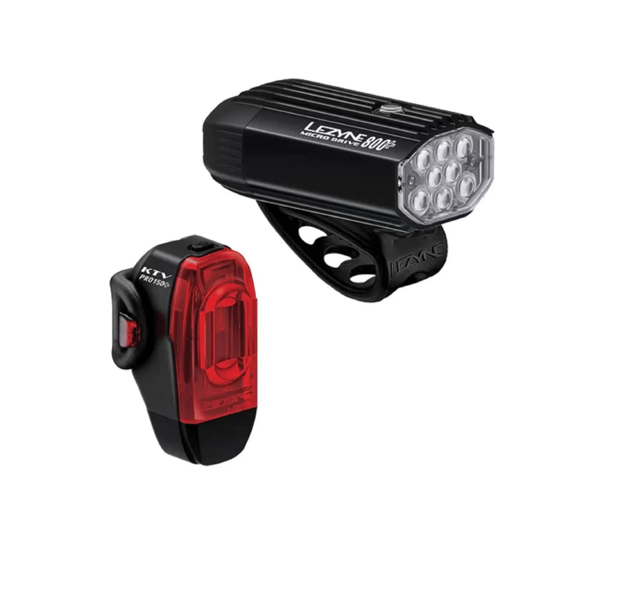 Clearance LEZYNE Micro Drive 800+/Ktv Drive Pro + Pair, Lyktesett, Sykkellykter