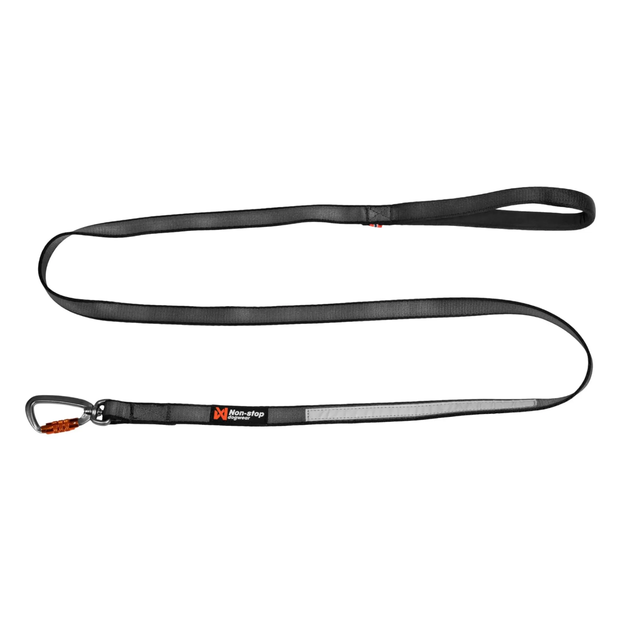 Clearance Non-stop dogwear Move Leash, Black, 15Mm/1.5M, Hundeband