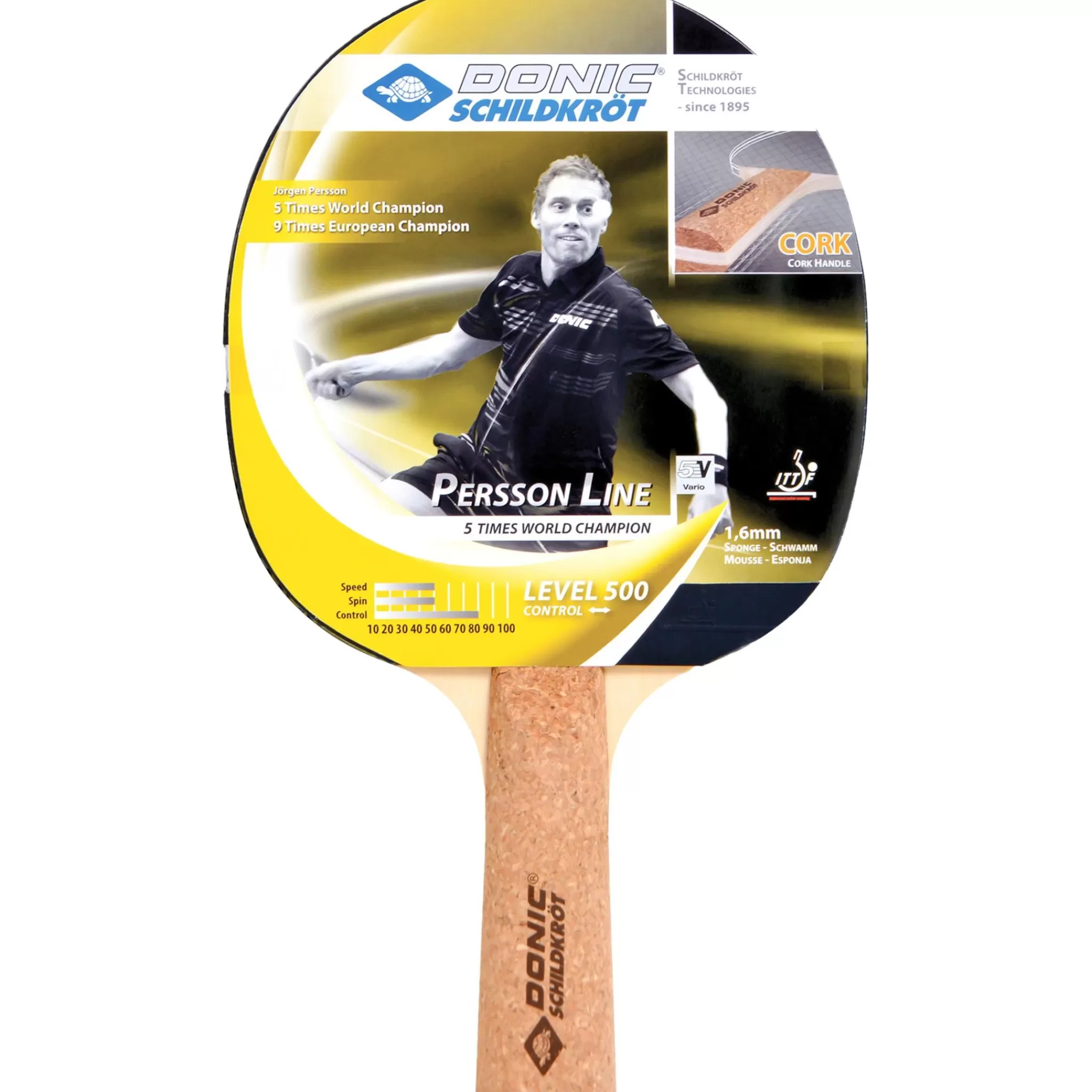 Clearance Donic Schildkröt Persson 500 3-Star, Bordtennisracket