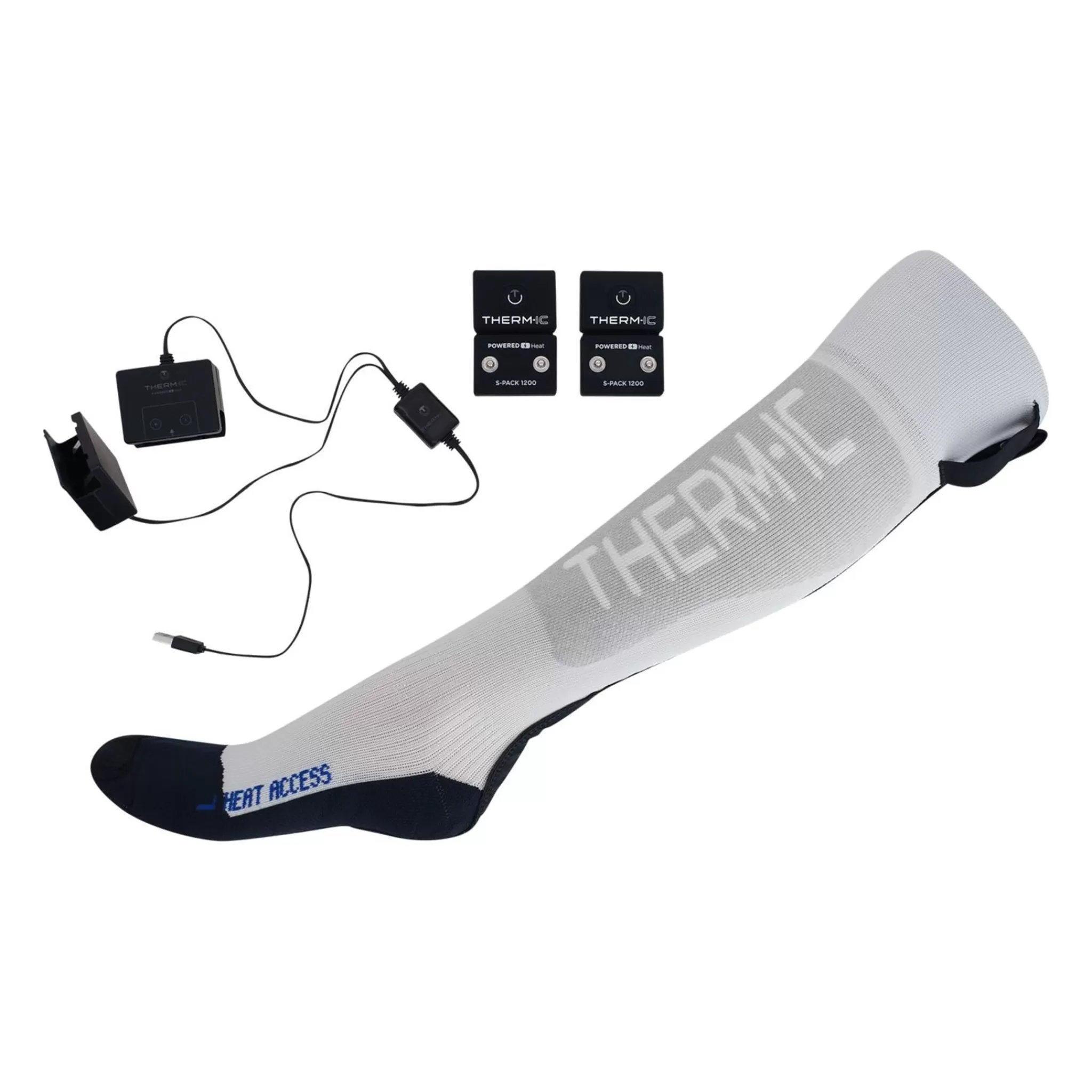 Online therm-ic Powersock Set Heat Access S-1200 23/24, Batterioppvarmede Sokker, Unisex