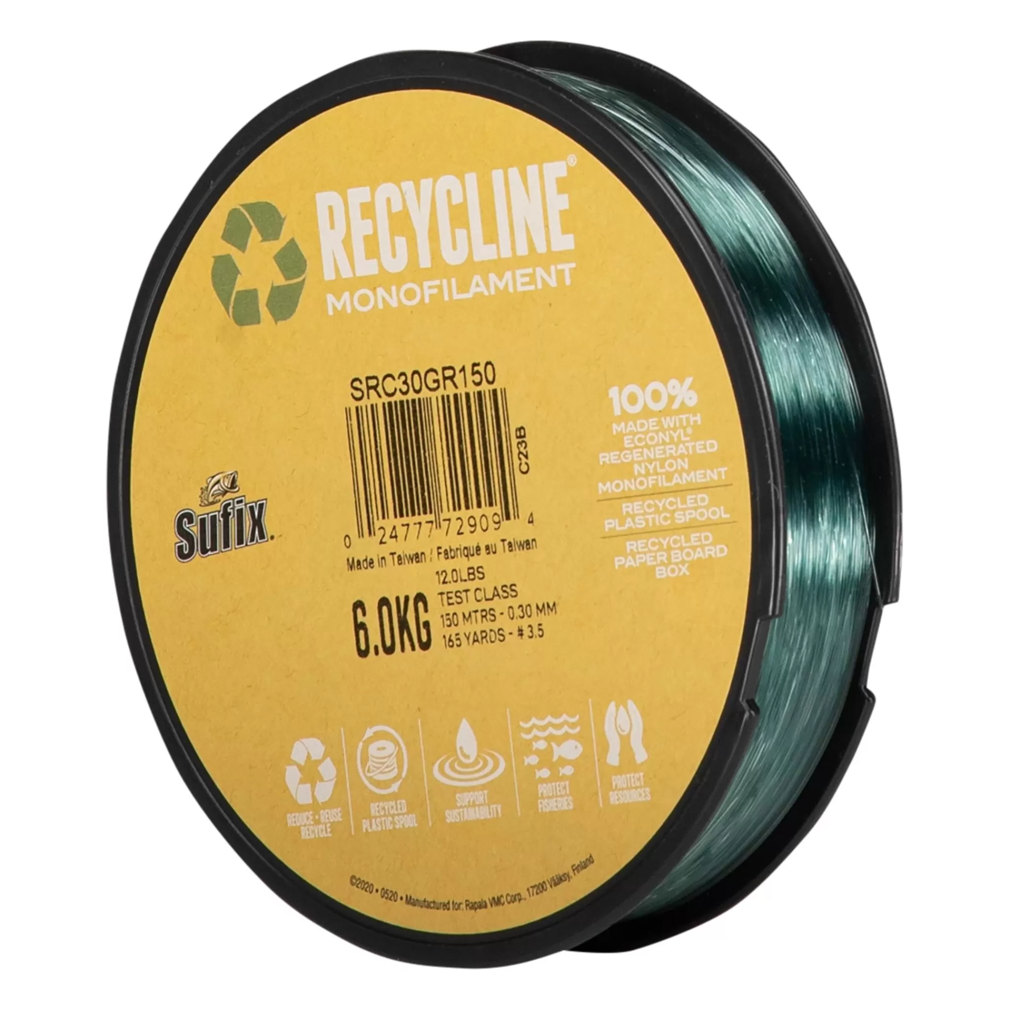 Fashion sufix Recycline Green 150M, Fiskesene