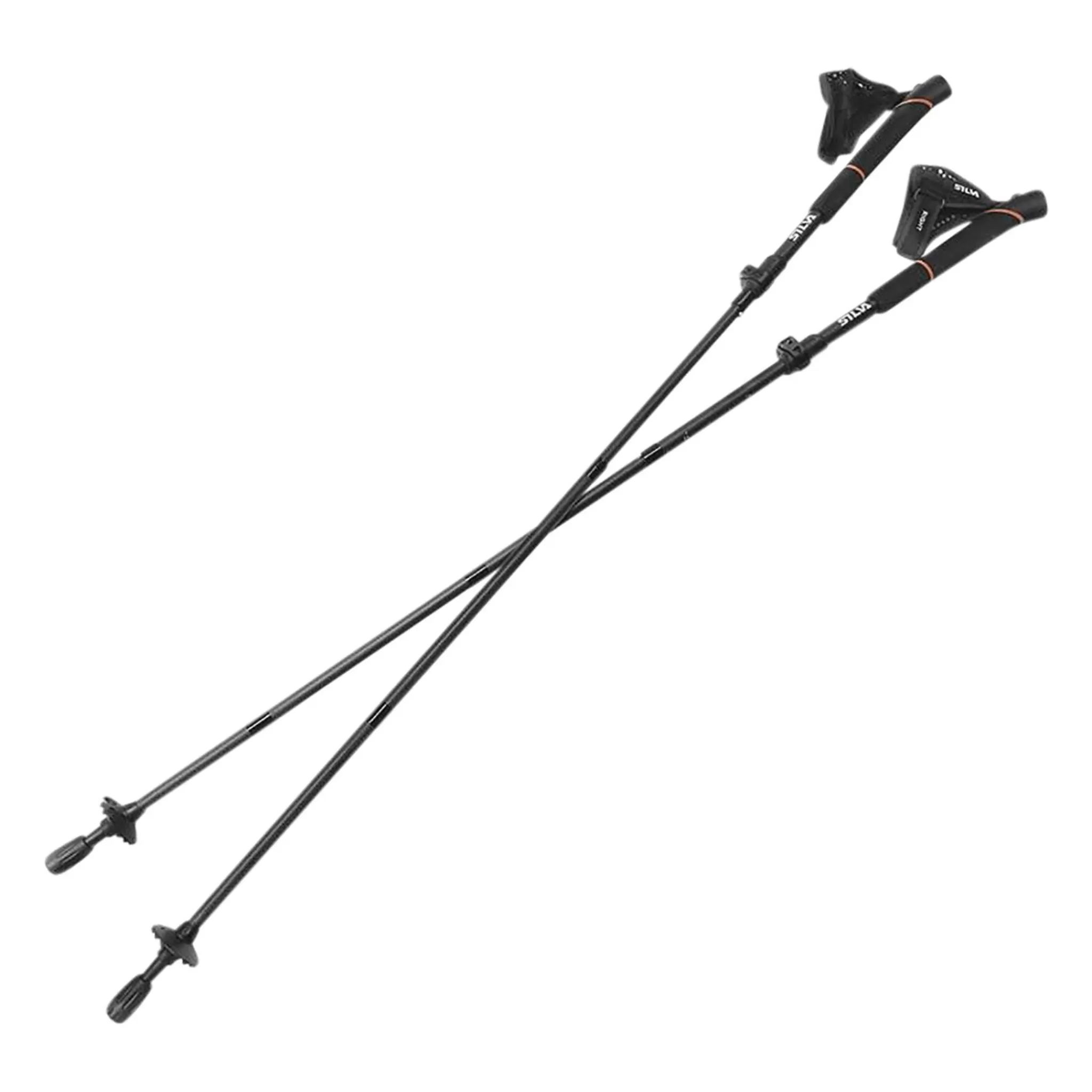 Hot silva Running Poles Carbon Adjust 100-120Cm, Justerbare Gastaver