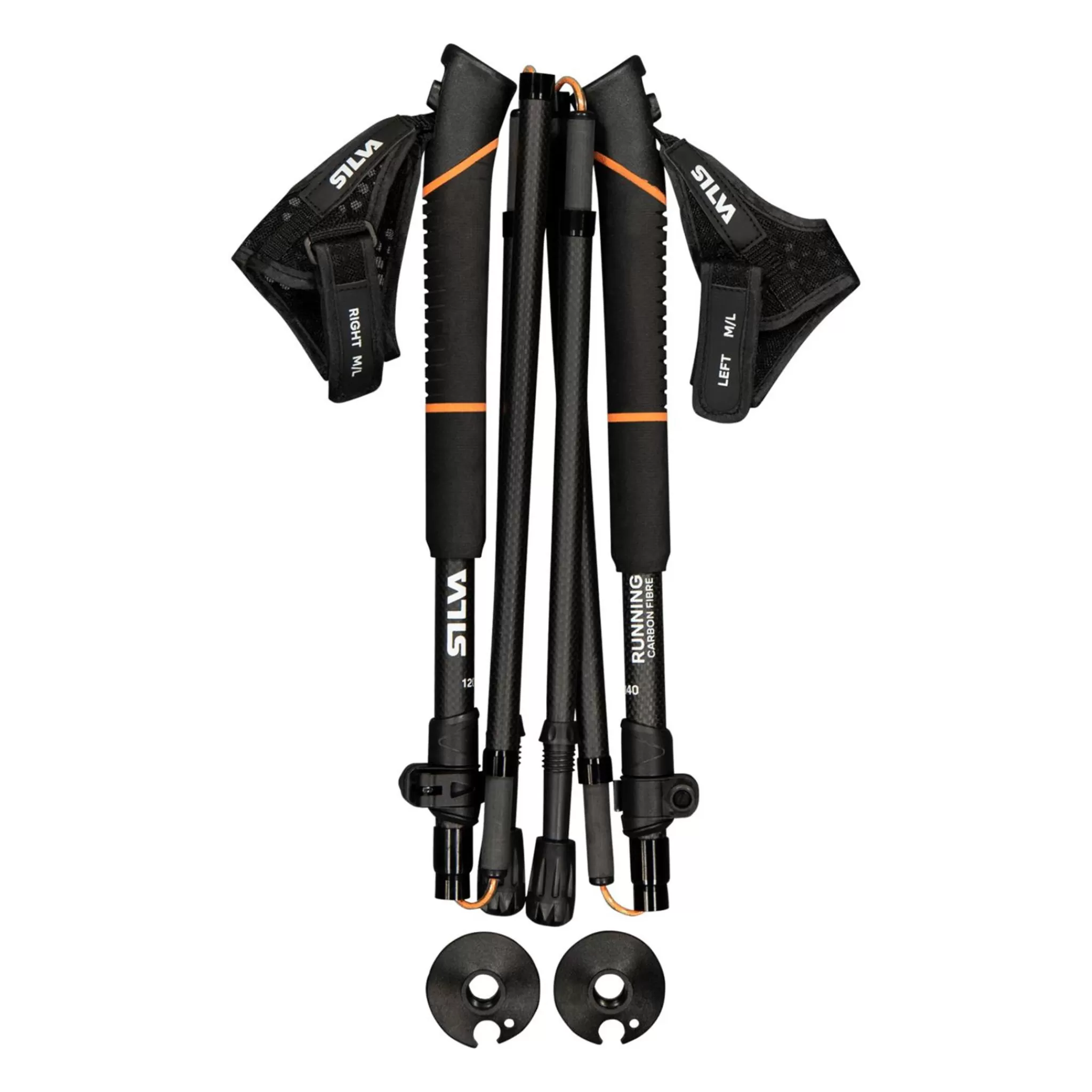 Fashion silva Running Poles Carbon Adjust 120-140Cm, Justerbare Gastaver