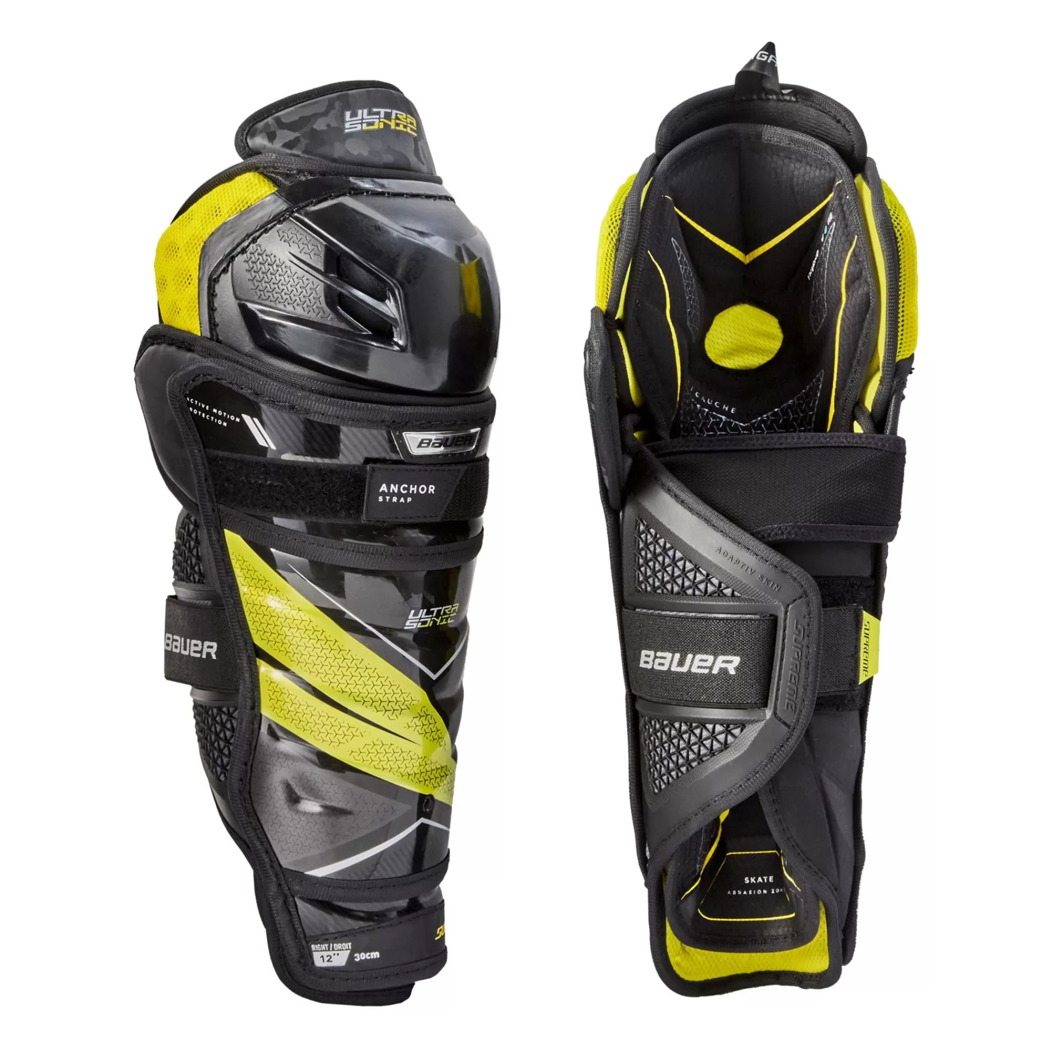 Sale bauer S21 Supreme Ultrasonic Shin Guard - Jr 21/22, Leggskinn Junior