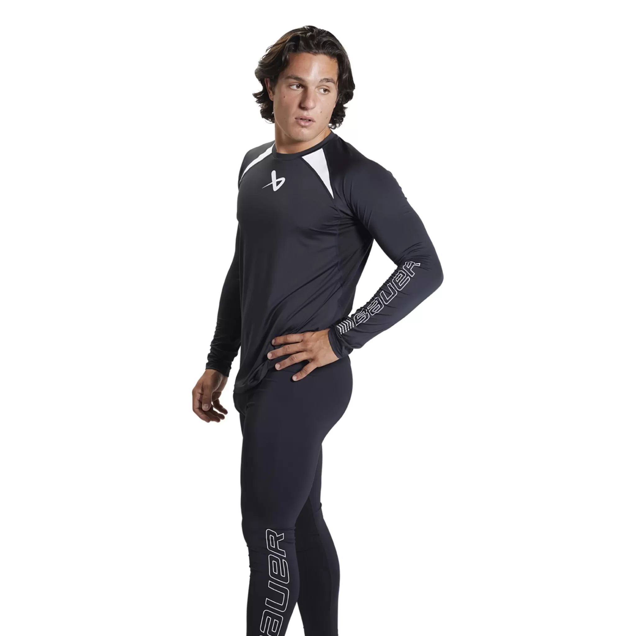 Hot bauer S22 Performance Long Sleeve Top-Sr 23/24, Treningstroye Senior