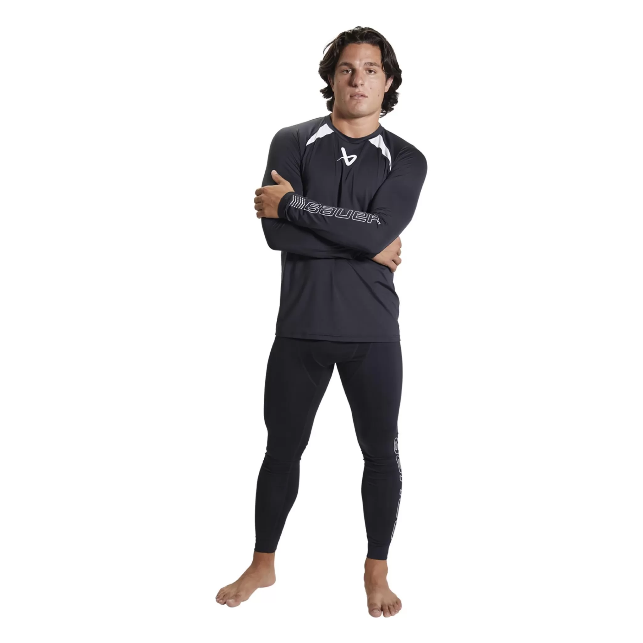 Hot bauer S22 Performance Long Sleeve Top-Sr 23/24, Treningstroye Senior