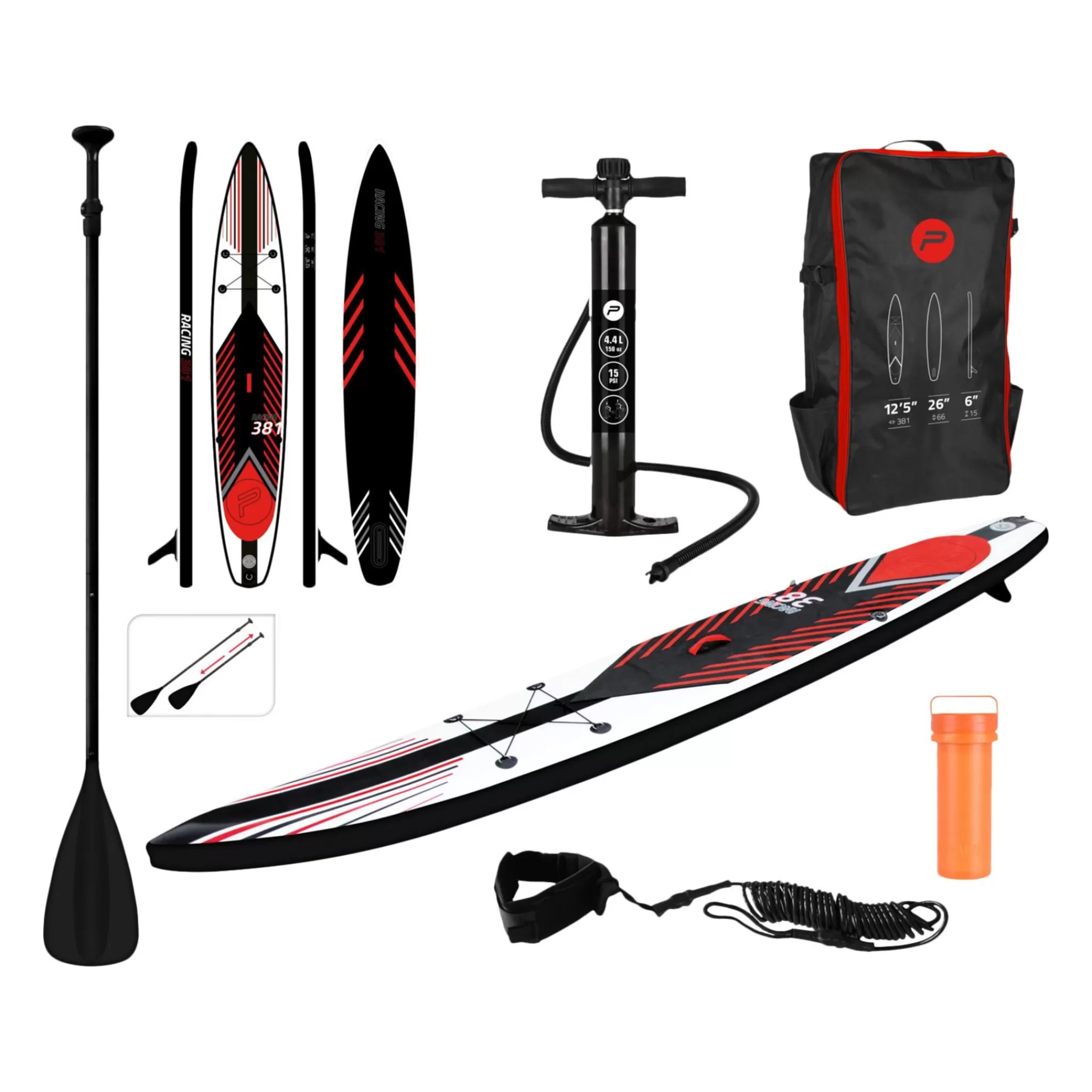 Store PURE4FUN Sup Racing Complete Package, Padlebrett Pakke
