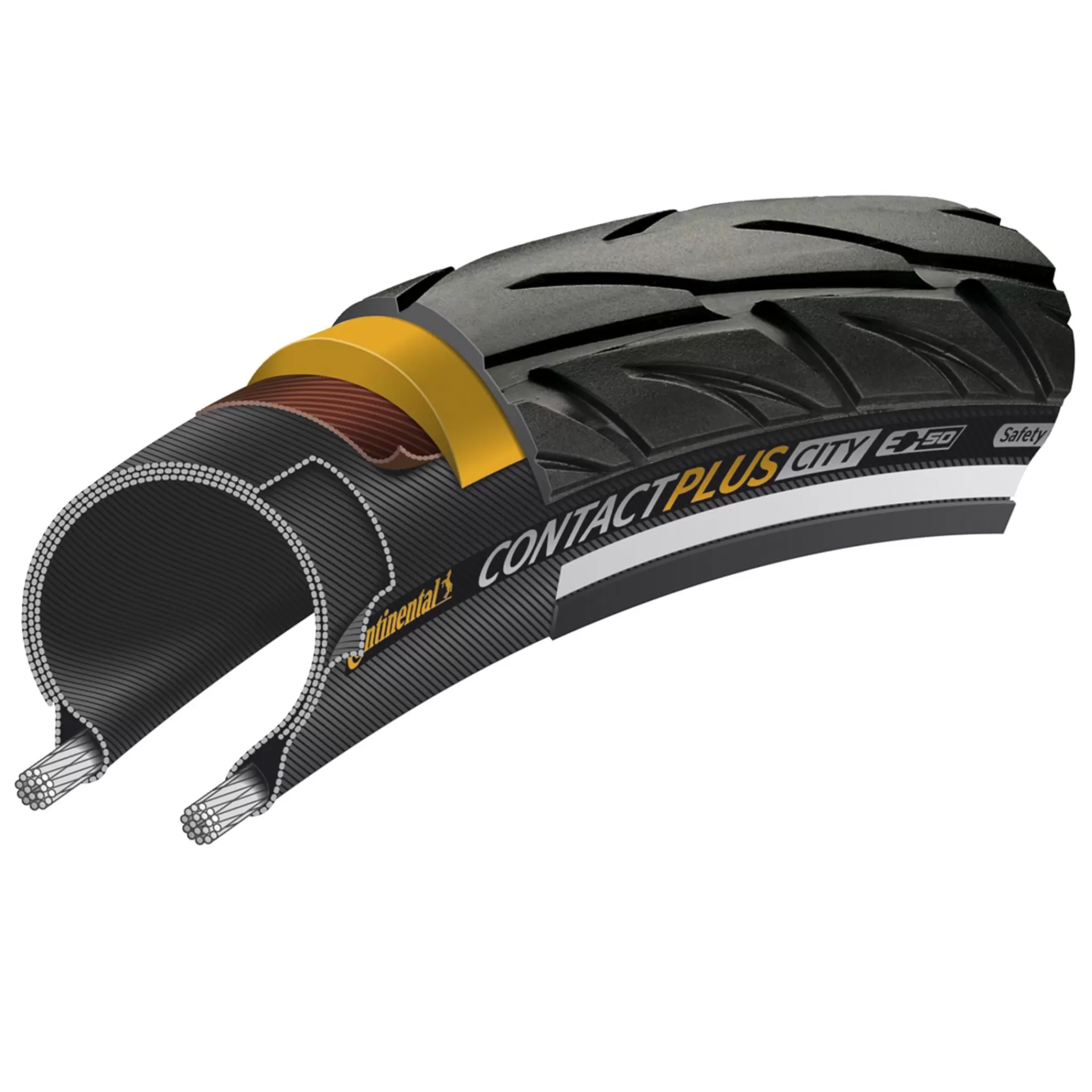 Best Sale continental Tire E-Contact Safetyplusbreaker 700X47, Sykkeldekk