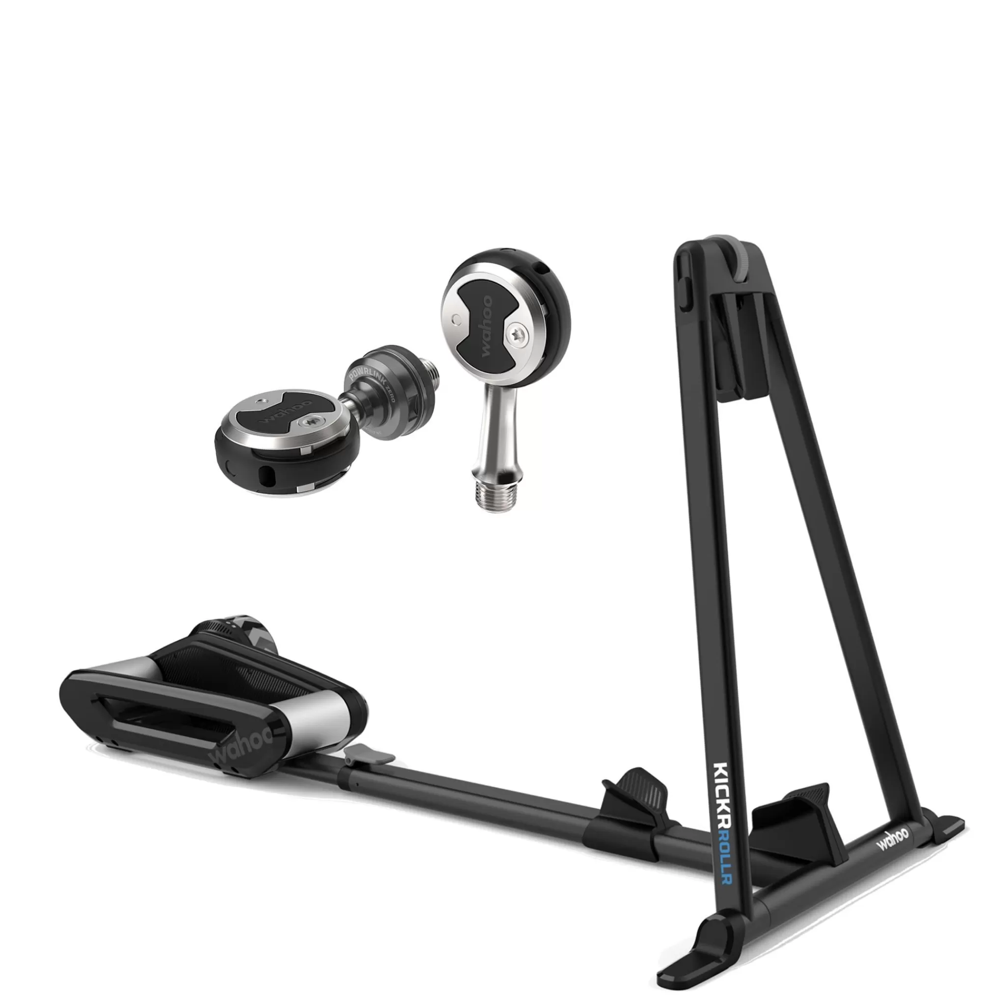 Shop Wahoo Kickr Rollr Powerlink Zero Left Sided Bundle, Sykkelrulle + Kraftpedaler
