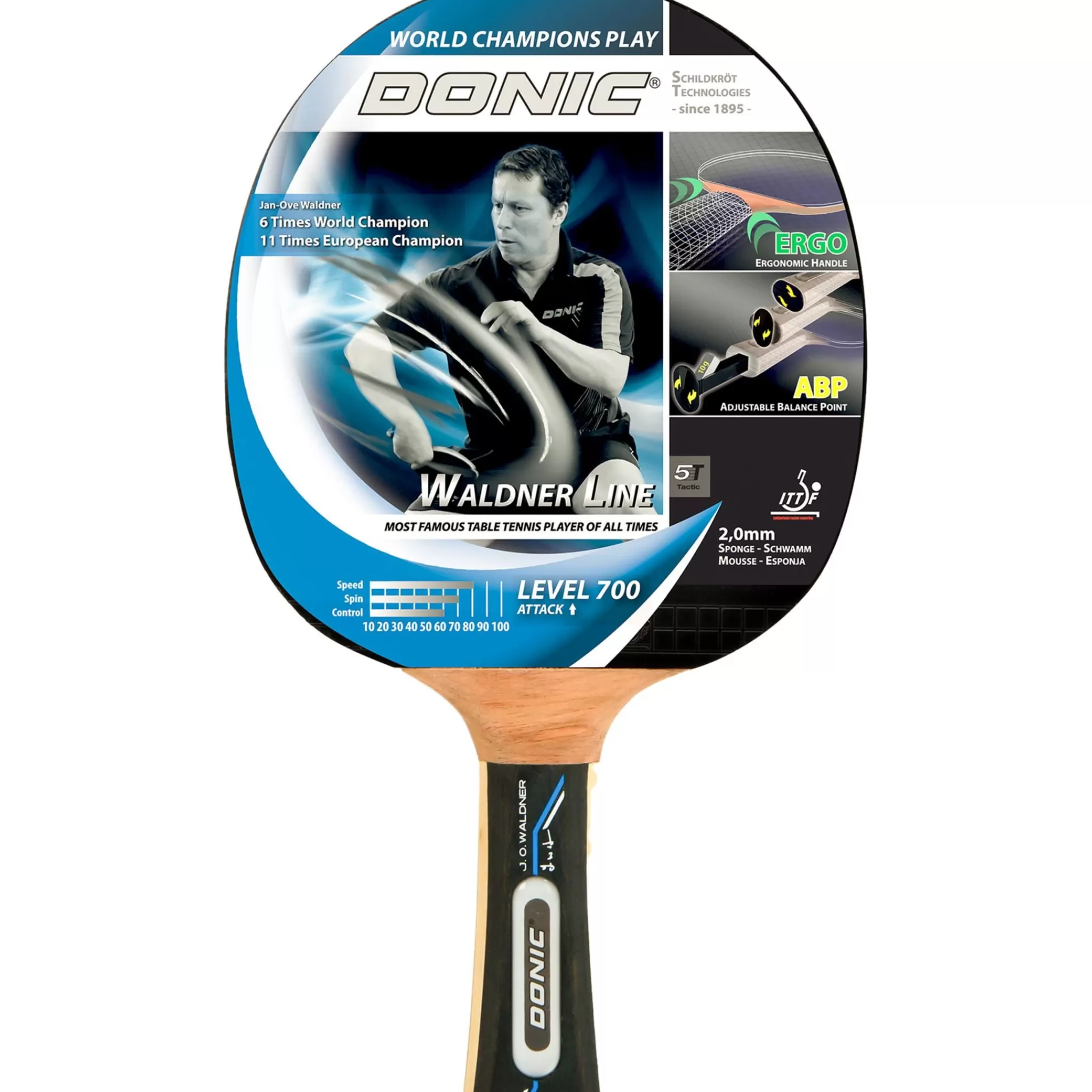 Fashion Donic Schildkröt Waldner 700 4-Star, Bordtennisracket