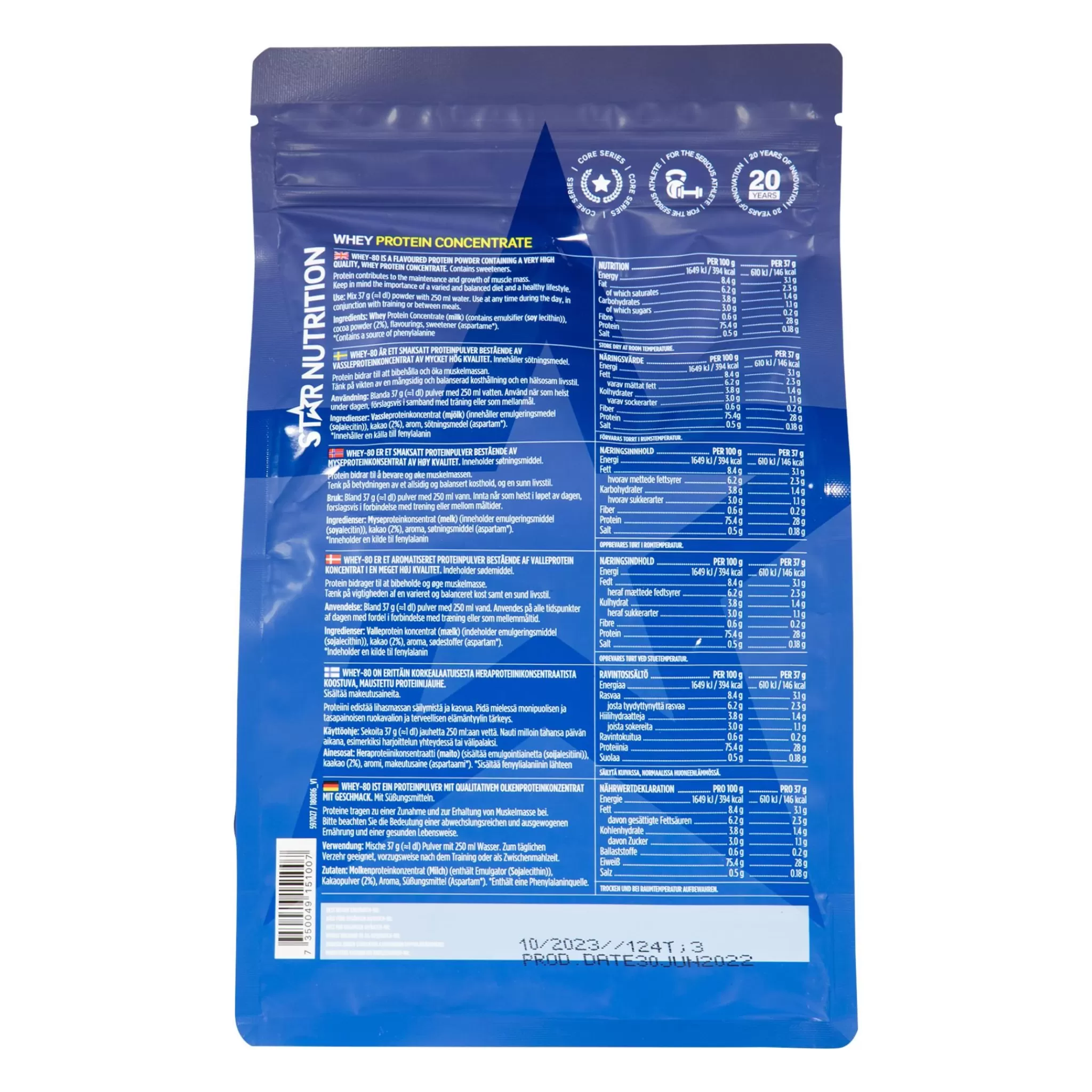 Online Star Nutrition Whey-80, Proteinpulver