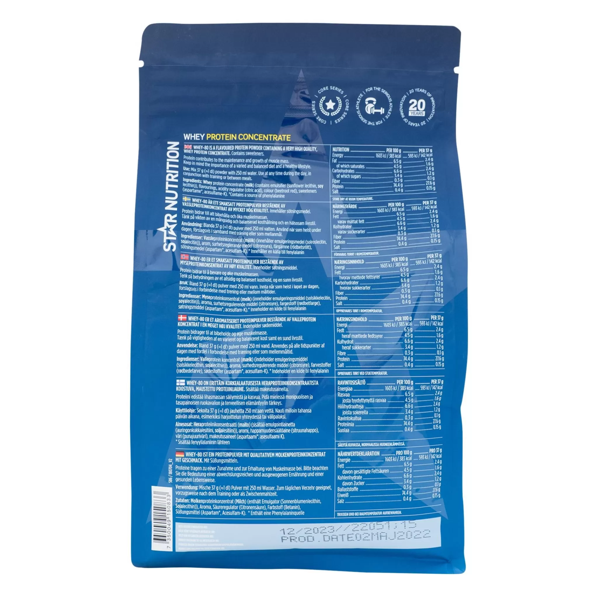 Best Sale Star Nutrition Whey-80, Proteinpulver
